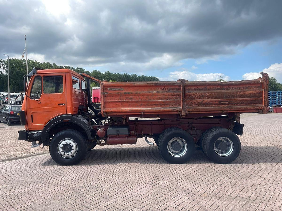 Used 1986 MERCEDES BENZ SK 2635 6x4 kipper full steel V8 ZF-bak