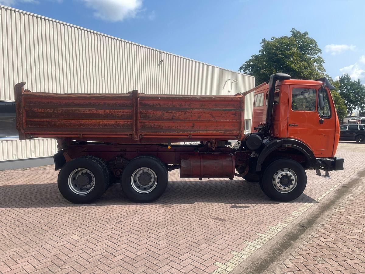 Used 1986 MERCEDES BENZ SK 2635 6x4 kipper full steel V8 ZF-bak
