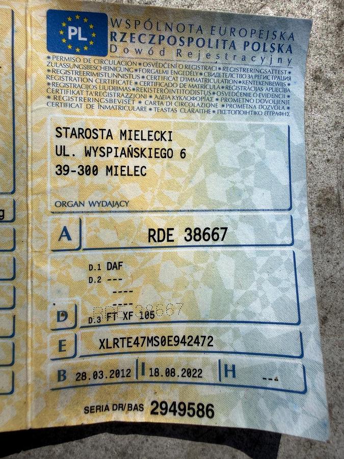 Used 2012 daf XF 105.460, AUT , EUR5