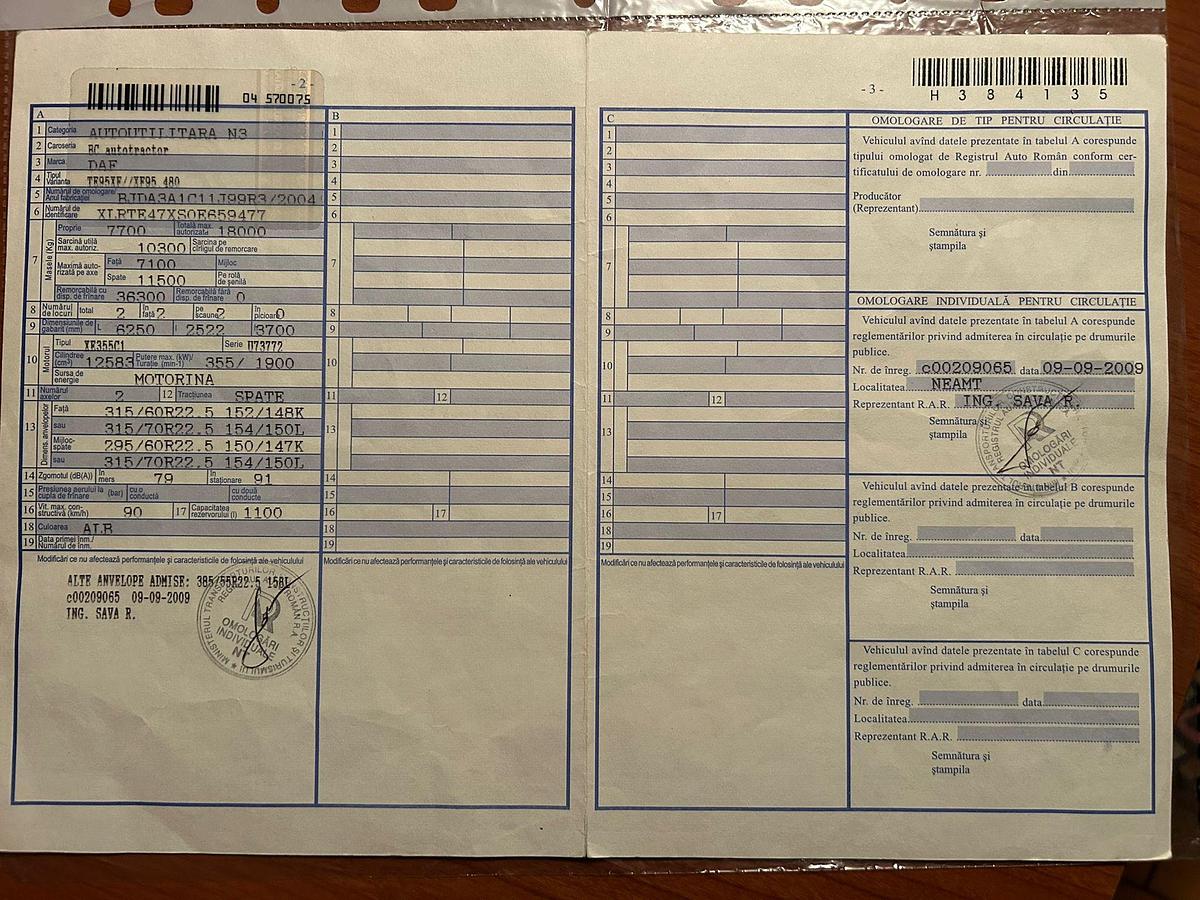 Used 2004 DAF 95 xf 480 , eur4, manual gear