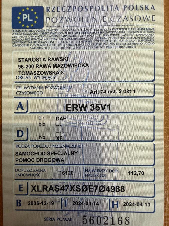 Used 2005 DAF 95XF430 6x2, eur4, manual gear