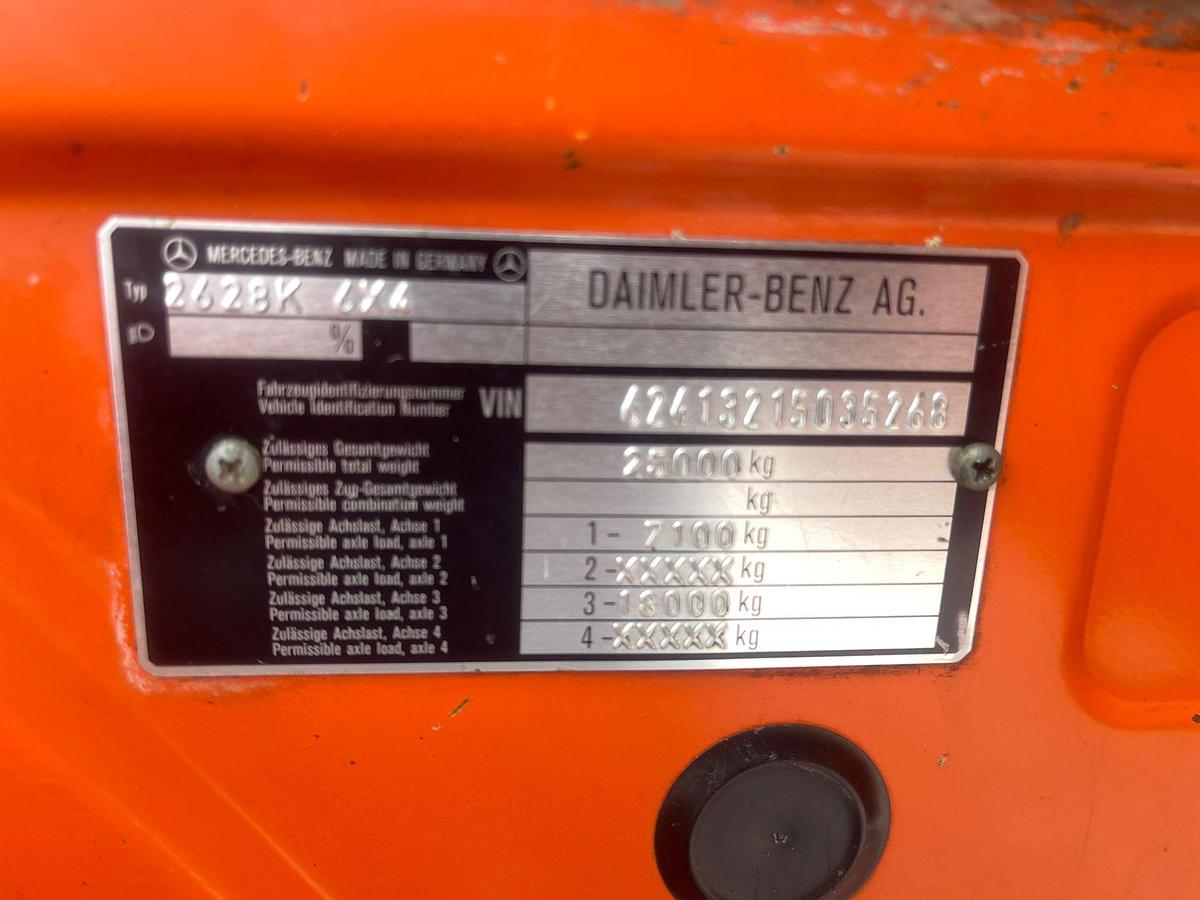 Used 1986 MERCEDES BENZ SK 2635 6x4 kipper full steel V8 ZF-bak