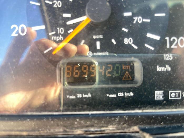 Used 1999 Mercedes Actros 4140 8x4 chassis /full steel/ 13 tons axel /manual gear