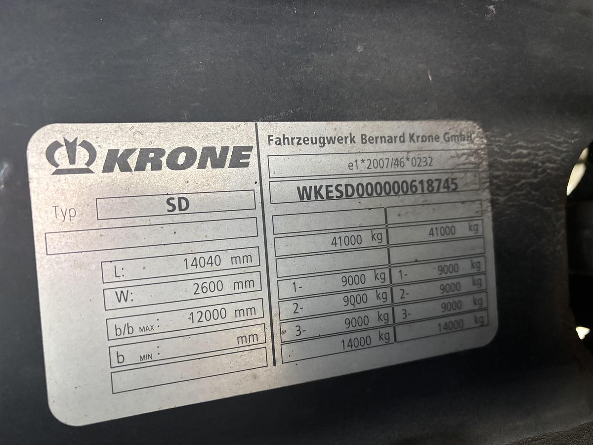 Used 2014 KRONE deepvreezer CARRIER