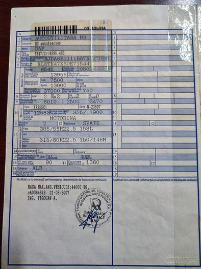 Gebruikt 2006 DAF 95 XF 480 , EUR 4 , AUTOMATIQ