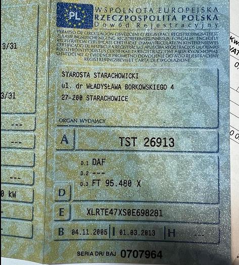 Used 2005 DAF 95 XF 480 , eur 4 , manual