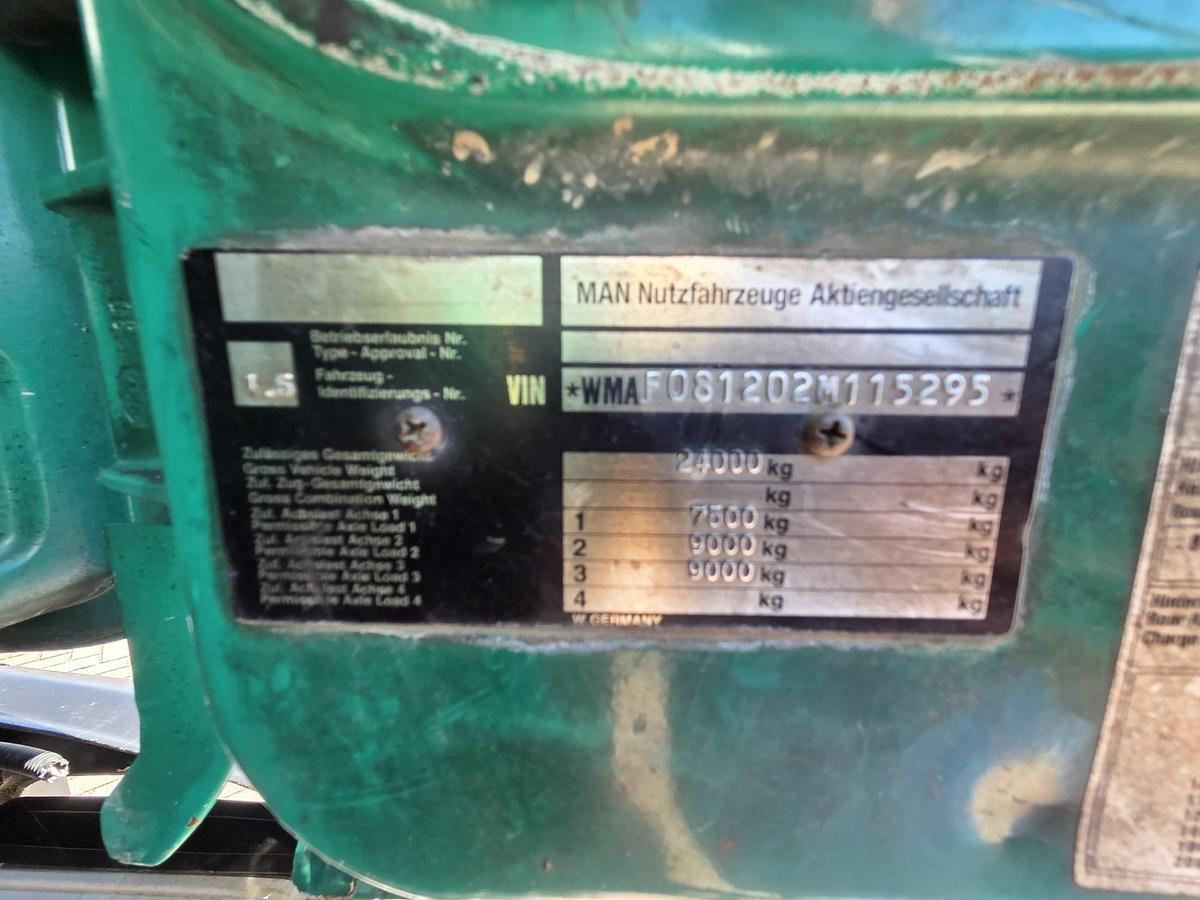 Used 1993 MAN 26.362 6x4 commander , full spring, EUR2 , CRANE