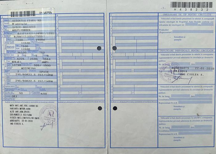 Gebruikt 1995 IVECO EUROTECH 440e42 , MANUAL , EUR2