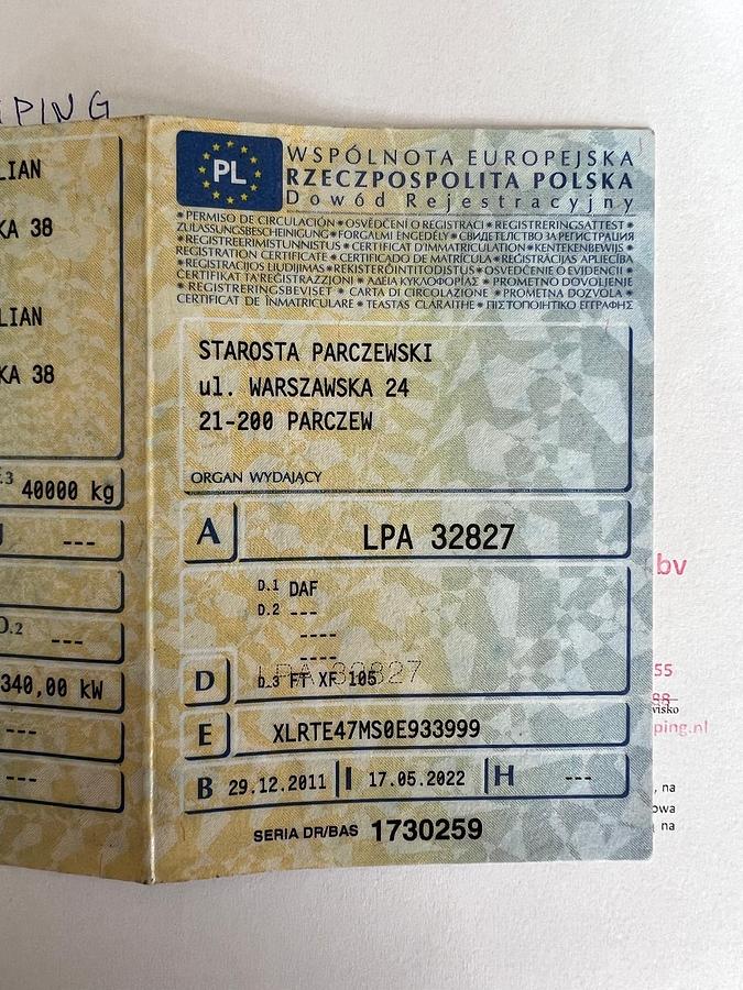 Used 2011 DAF 105 Xf , automatik