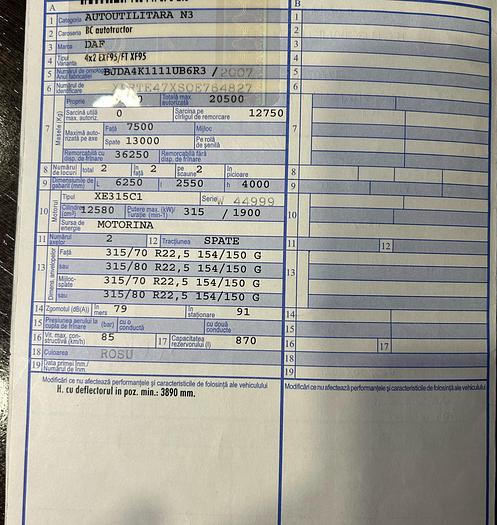 Used 2006 DAF XF 430 , eur 4 , manual gear