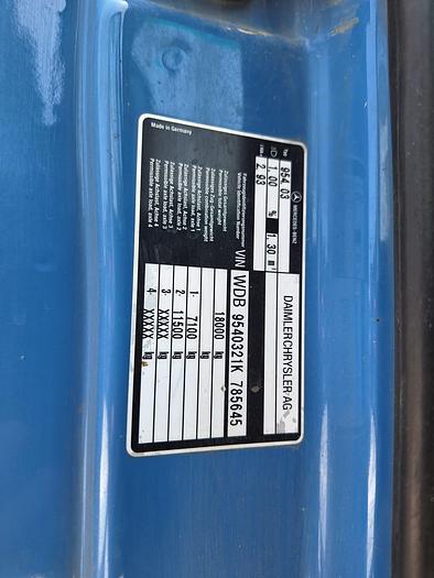 Gebruikt 2002 Mercedes Actros 1843 , Manual gear