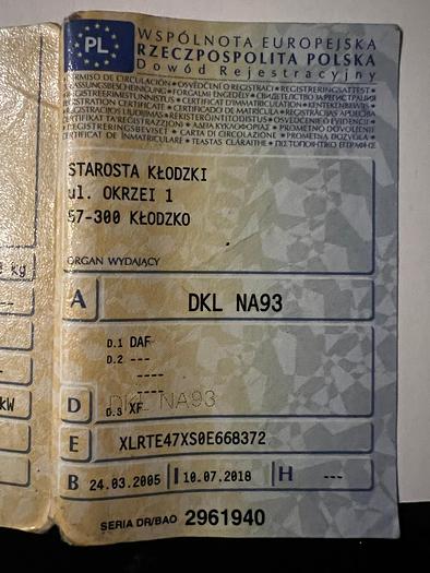 Used 2005 DAF 95 XF 430 , EUR 4 , MANUAL GEAR