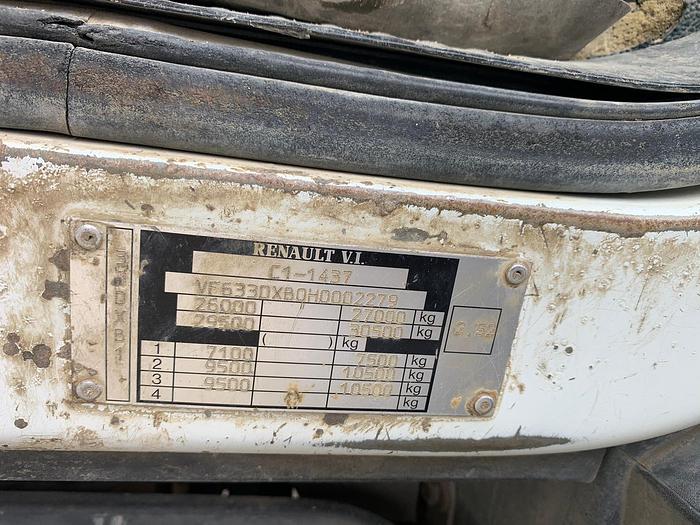 Gebruikt 1999 RENAULT KERAX 300 6x4, eur 2 , full steel