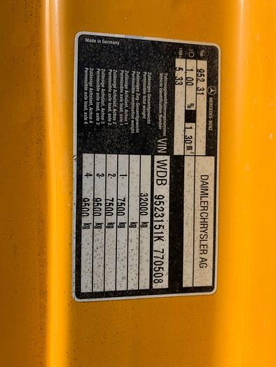 Gebruikt 2002 MERCEDES BENZ ACTROS 4143 , MANUAL GEAR , BIG AXEL , 8X4