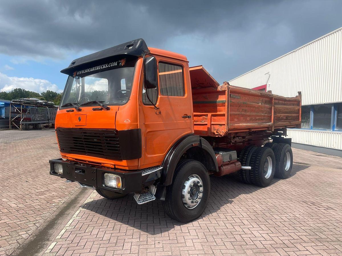 Used 1986 MERCEDES BENZ SK 2635 6x4 kipper full steel V8 ZF-bak
