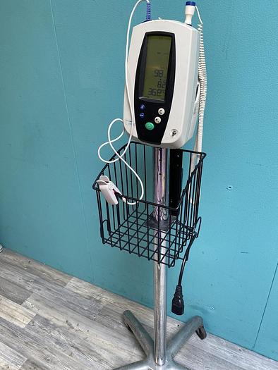 Gebraucht Welch Allyn Spot Vital Signs Monitor auf Trolley mit Fingersensor, Temperatursensor