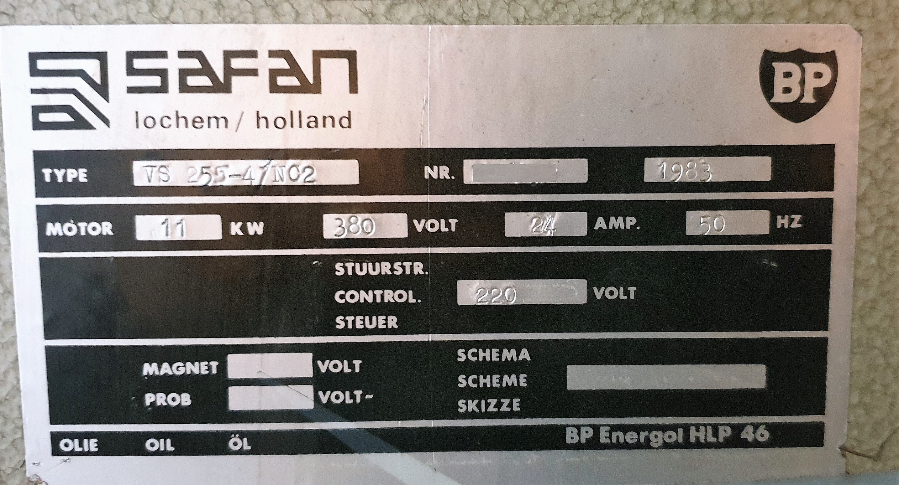 Gebruikt SAFAN VS 255 4