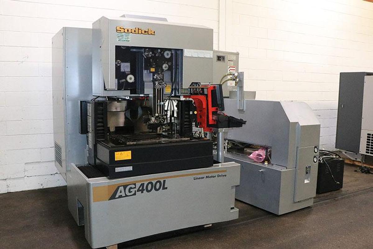 Used SODICK MODEL AG400L WIRE EDM MACHINE -2012