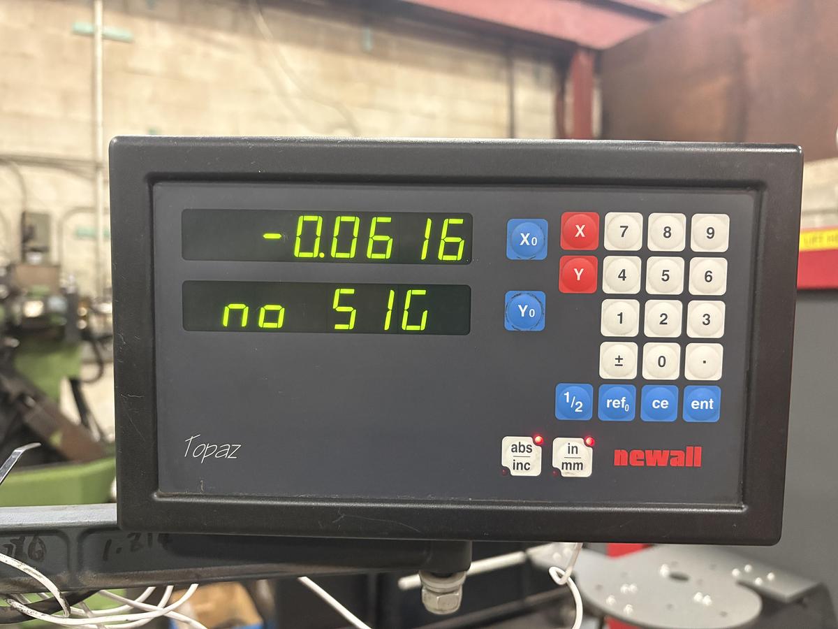 Used 6" X 18", CHEVALIER ,FSG-618M, MANUAL SURFACE GRINDER, W/ DRO FOR Z-AXIS