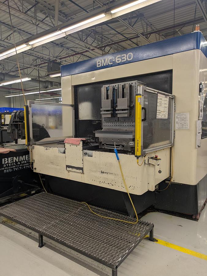 Used 39.3"X, 31.5"Y, 33.4"Z, TOSHIBA, BMC630, 1997, HORIZONTAL MACHINING CENTER
