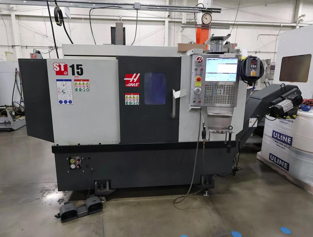 Used HAAS, ST-15, 2017, CNC LATHE, WITH BARFEEDER