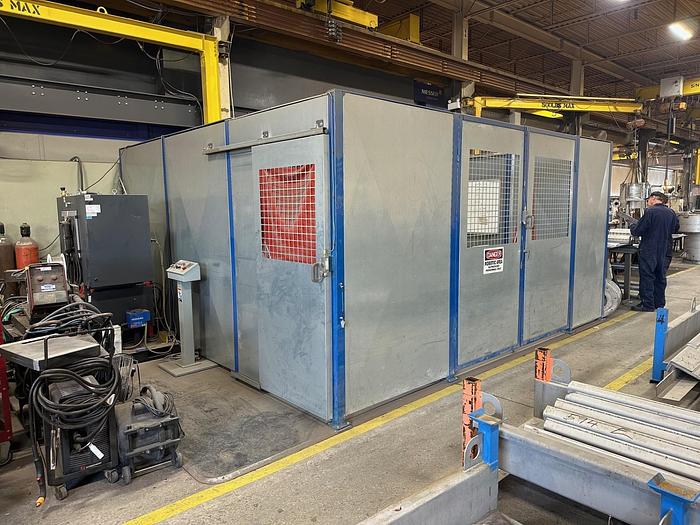 Used YASKAWA, SINGLE STATION, SINGLE ROBOT CNC WELDING CELL, 2022