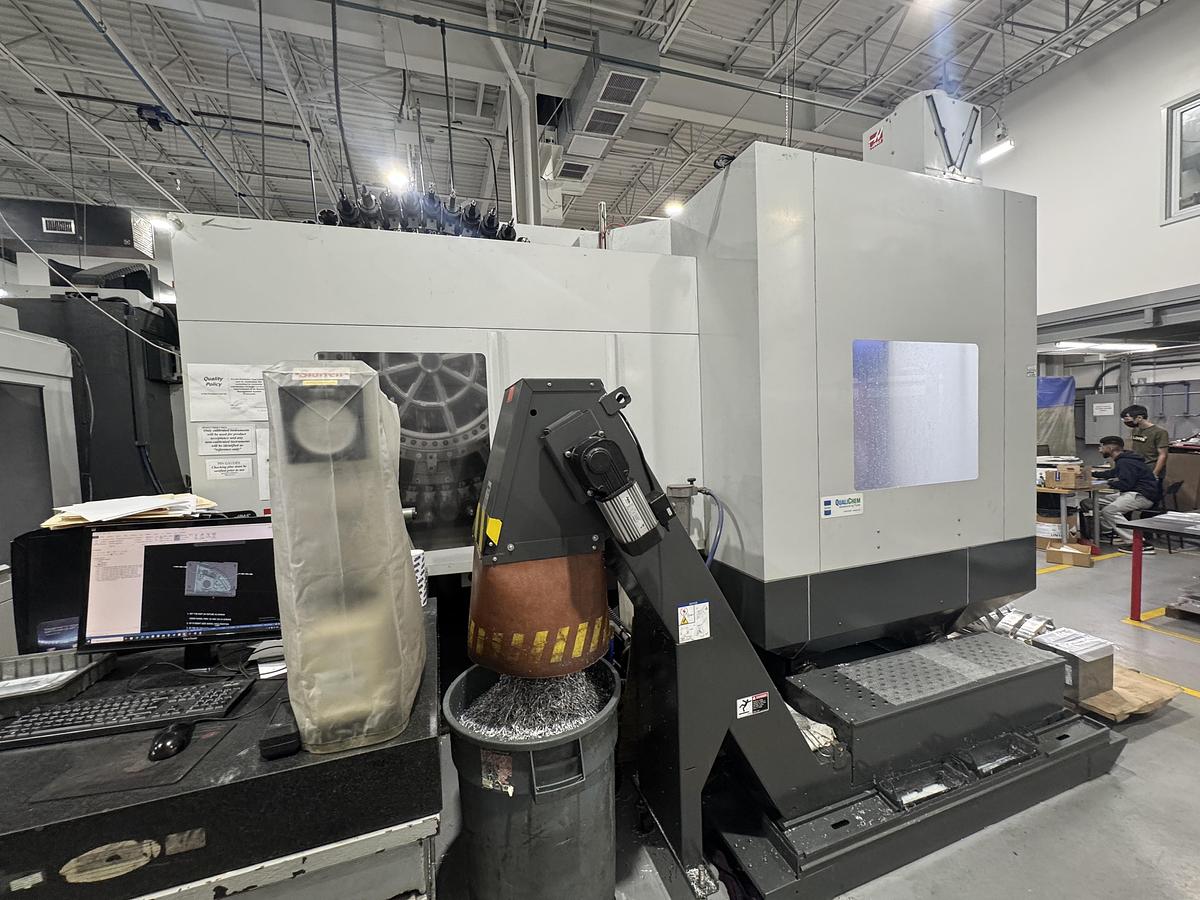 Used HAAS MODEL EC-1600ZT-5AX HORIZONTAL MACHINING CENTER WITH INTEGRATED B AXIS AND 5 AXIS ROTARY TABLE -2019 