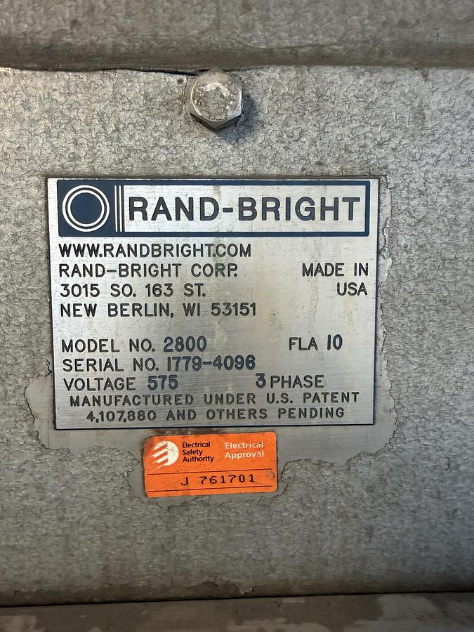 Used 36" MIDWEST SANDRIGHT, DEBURRING MACHINE, SINGLE HEAD