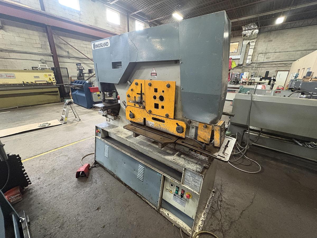 Used 6" X 6" X 3/4", 125 TON, KINGSLAND, HYDRAUILIC IRONWORKER