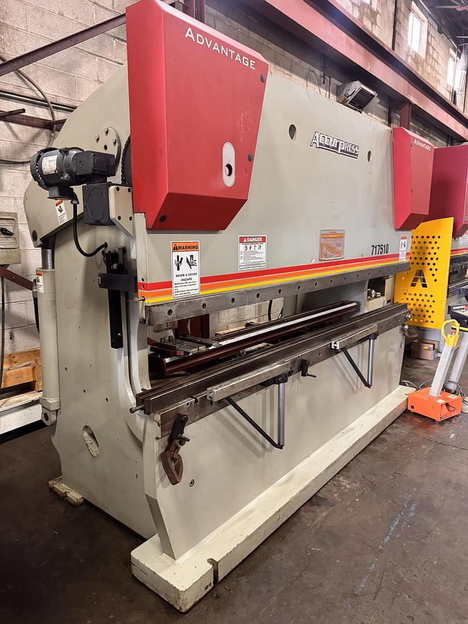 Used 175 TON X 10' ACCURPRESS, 717510, 2010, CNC HYDRAULIC PRESS BRAKE