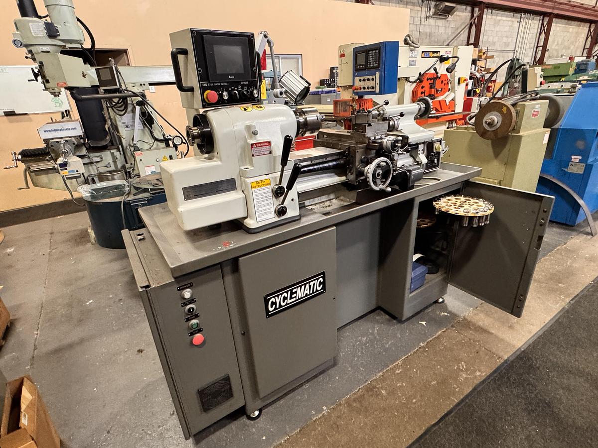 Used 11" x 18", CYCLEMATIC, 2017, CTL-618e, PRECISION TOOLROOM LATHE