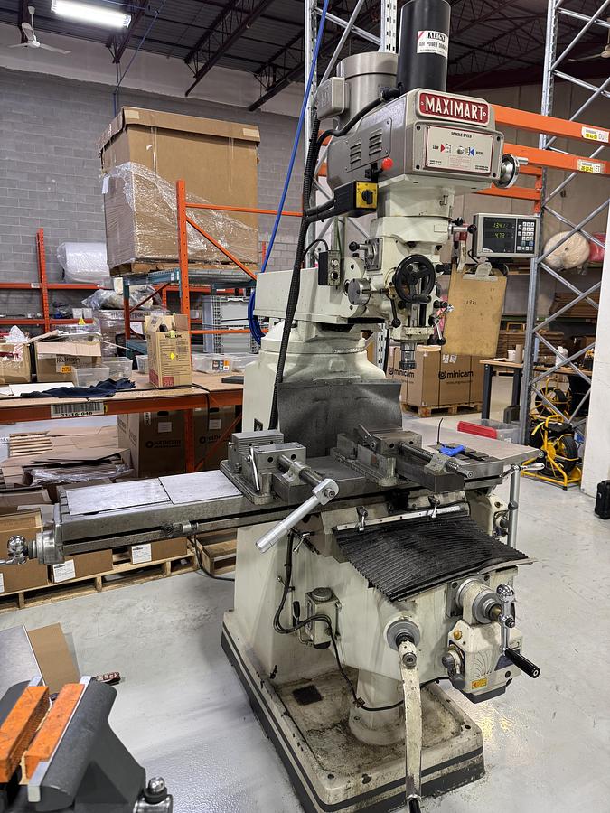 Used 10" X 54", MAXIMART, MODEL-3VS, VERTICAL MILLING MACHINE