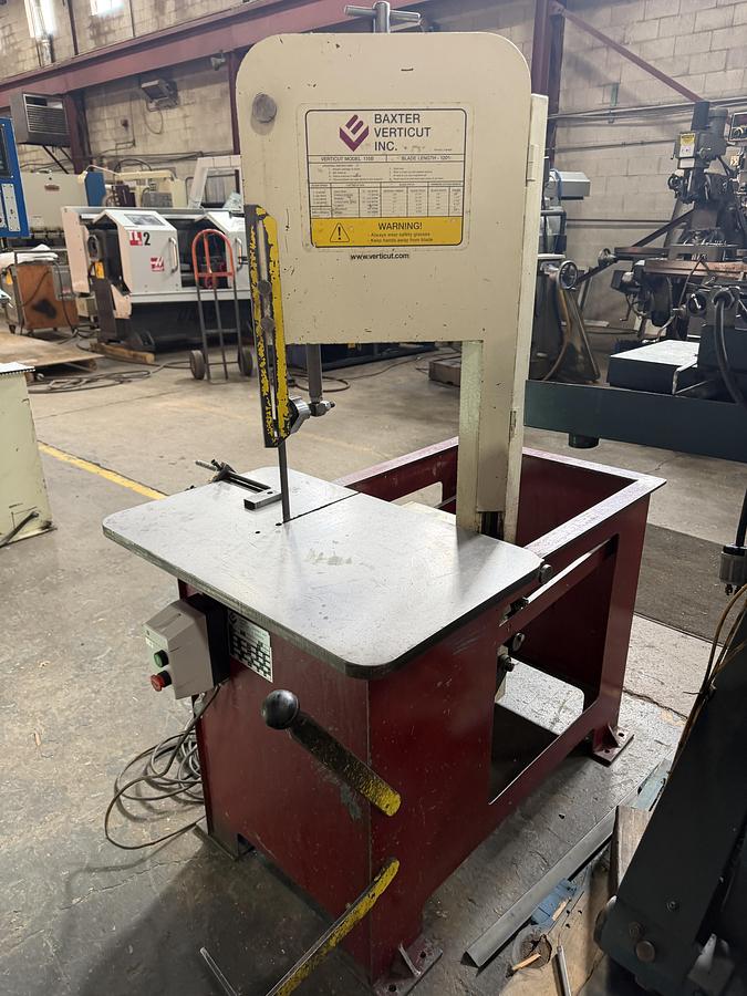Used BAXTER, MODEL 115C, VERTICAL ROLL-IN SAW
