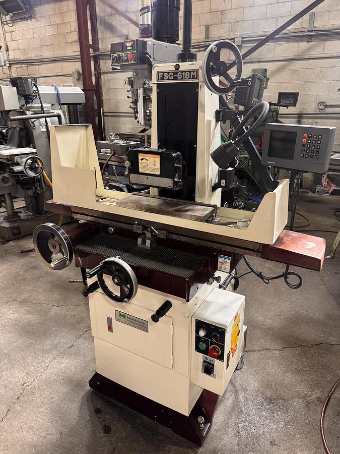 Used 6" X 18", CHEVALIER ,FSG-618M, MANUAL SURFACE GRINDER