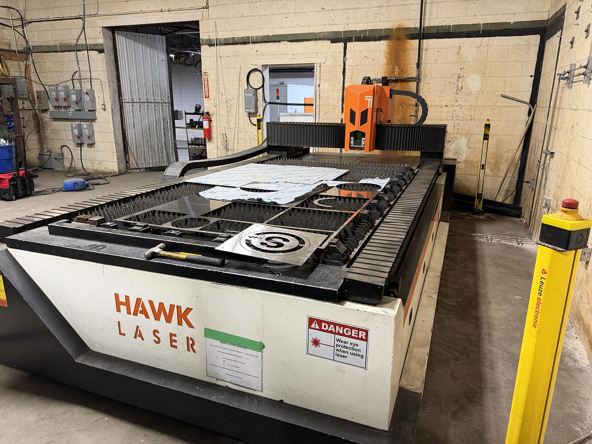 Used 5' X 10'. ERMAKSAN, 1000 WATT, CNC FIBER LASER