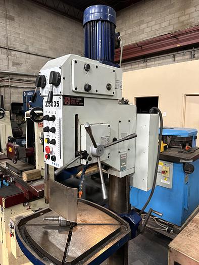 Used 1-3/8" DRILLMASTER GEARED HEAD FLOOR STANDING DRILLING MACHINE