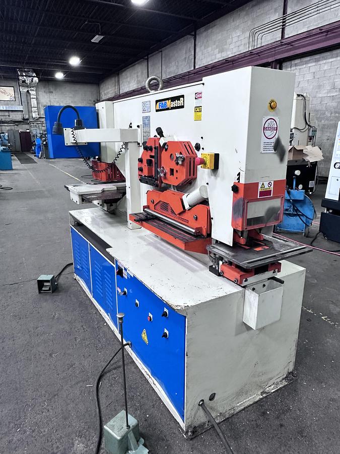 Used 110 TON, FABMASTER, 6" X 6" X 1/2", CNC HYDRAULIC IRONWORKER