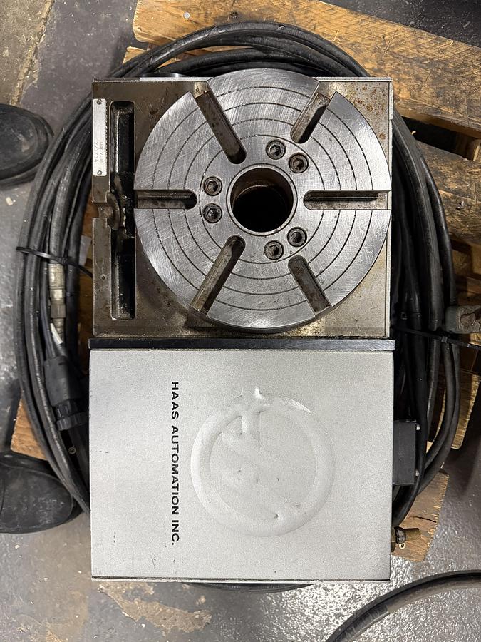 Used 8", HAAS , MODEL HRT210H, 4TH AXIS ROTARY TABLE