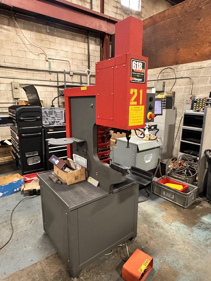 Used 2021, 6 TON HAEGER 618MSP-Le, HYDRAULIC INSERTION PRESS
