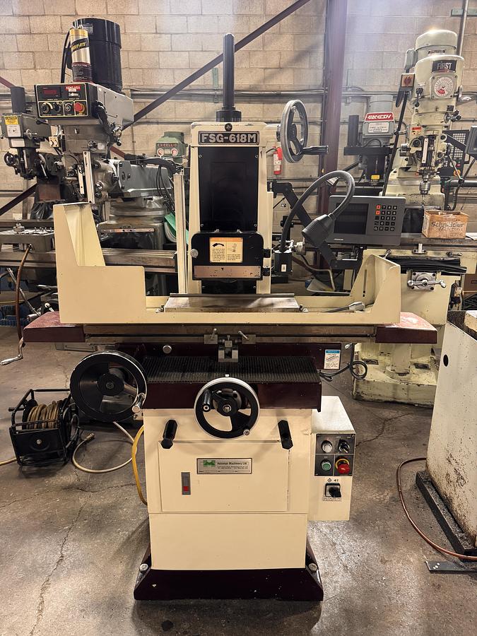 Used 6" X 18", CHEVALIER ,FSG-618M, MANUAL SURFACE GRINDER