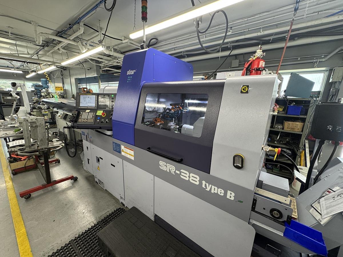 Used 2024 STAR MODEL SR-38B -10 AXIS CNC SWISS TYPE AUTOMATIC LATHE W/ BARFEED