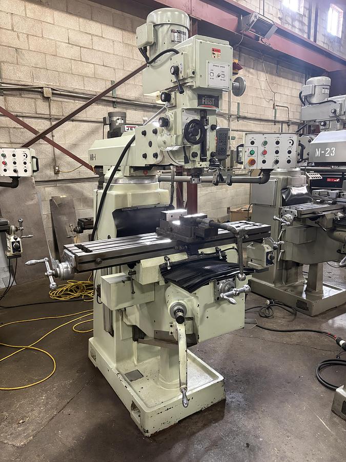 Used 10" x 50", FIRST, LC-185VSX-B, VERTICAL MILLING MACHINE