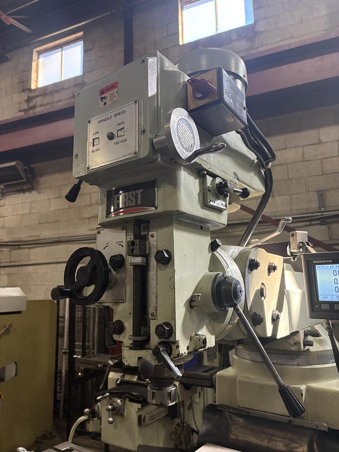 Used 10" x 50", FIRST, LC-185VSX-B, VERTICAL MILLING MACHINE
