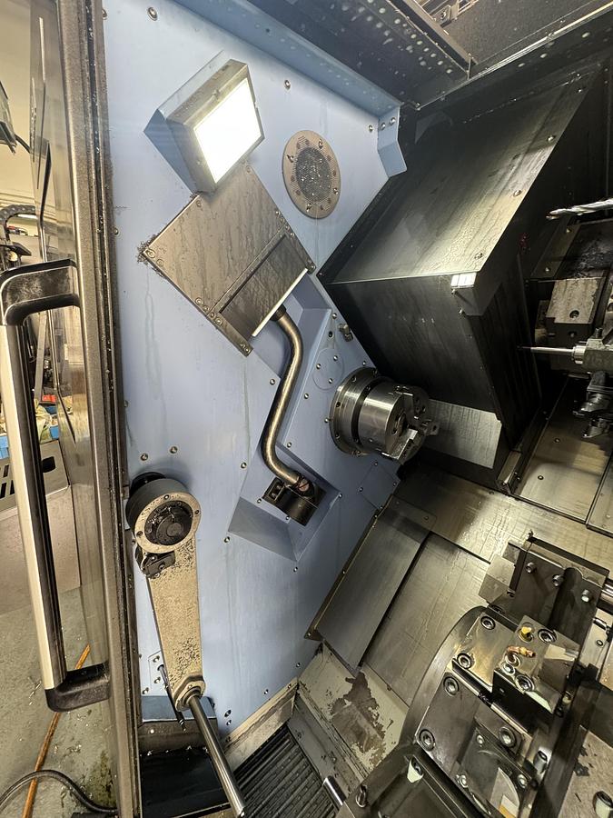 Used 2022 DOOSAN MODEL TT1800SY TWIN SPINDLE TWIN LIVE TOOL CNC LATHE