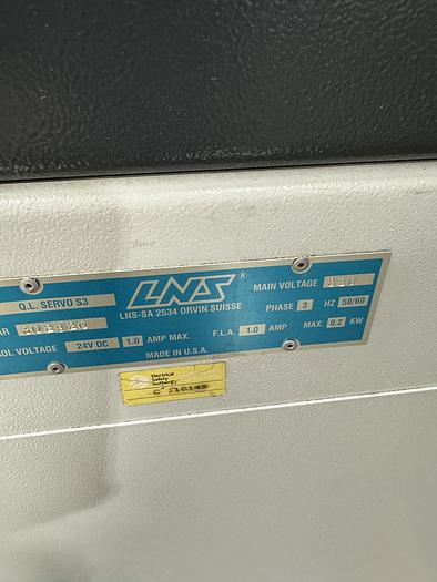 Used LNS QUICKLOAD SERVO S3 AUTOMATIC MAGAZINE BARFEED