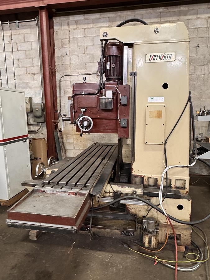 Used 19" x 86" FORTWORTH MODEL, VBM-5VL BED TYPE VERTICAL MILLING MACHINE