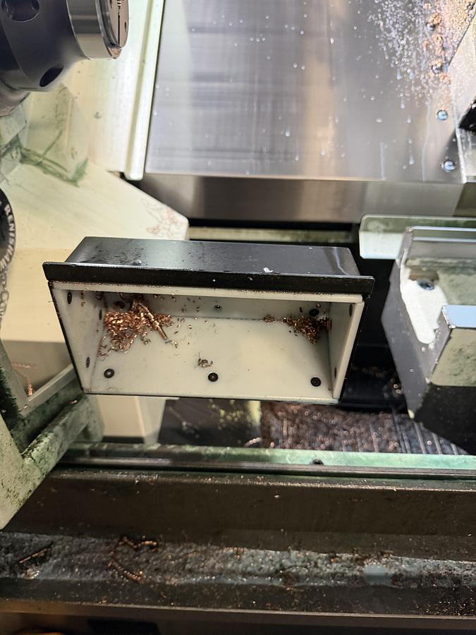 Used 2017 OKUMA GENOS L200E-MY-E, LIVE TOOL , Y AXIS CNC LATHE