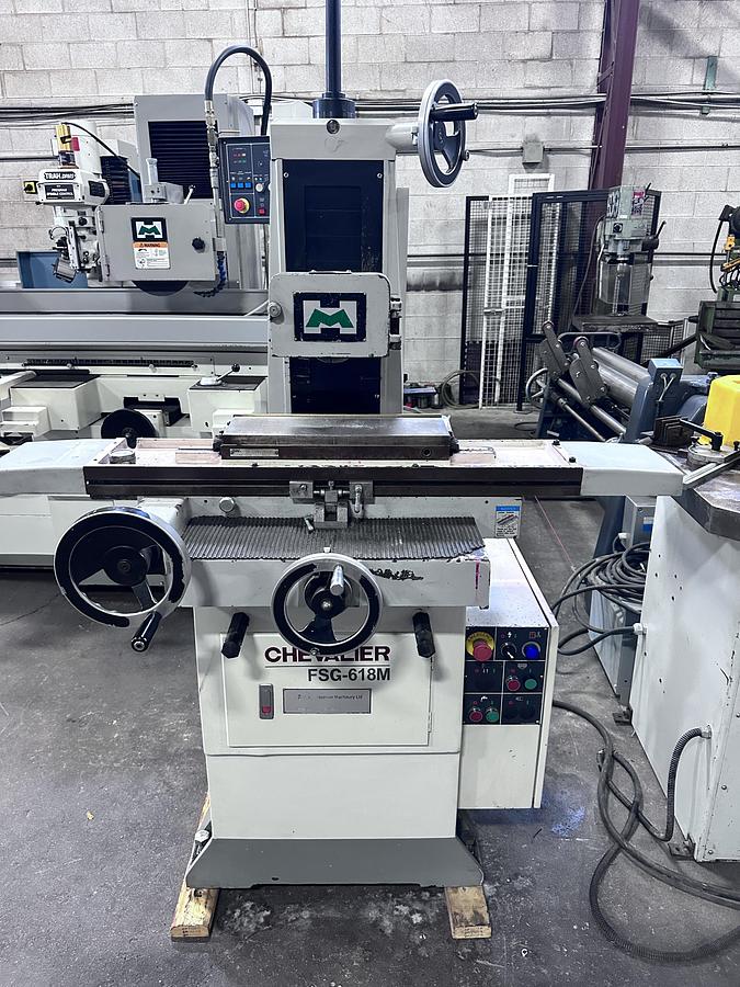 Used 6" X 18", CHEVALIER,  FSG-618M, 2014, MANUAL SURFACE GRINDER