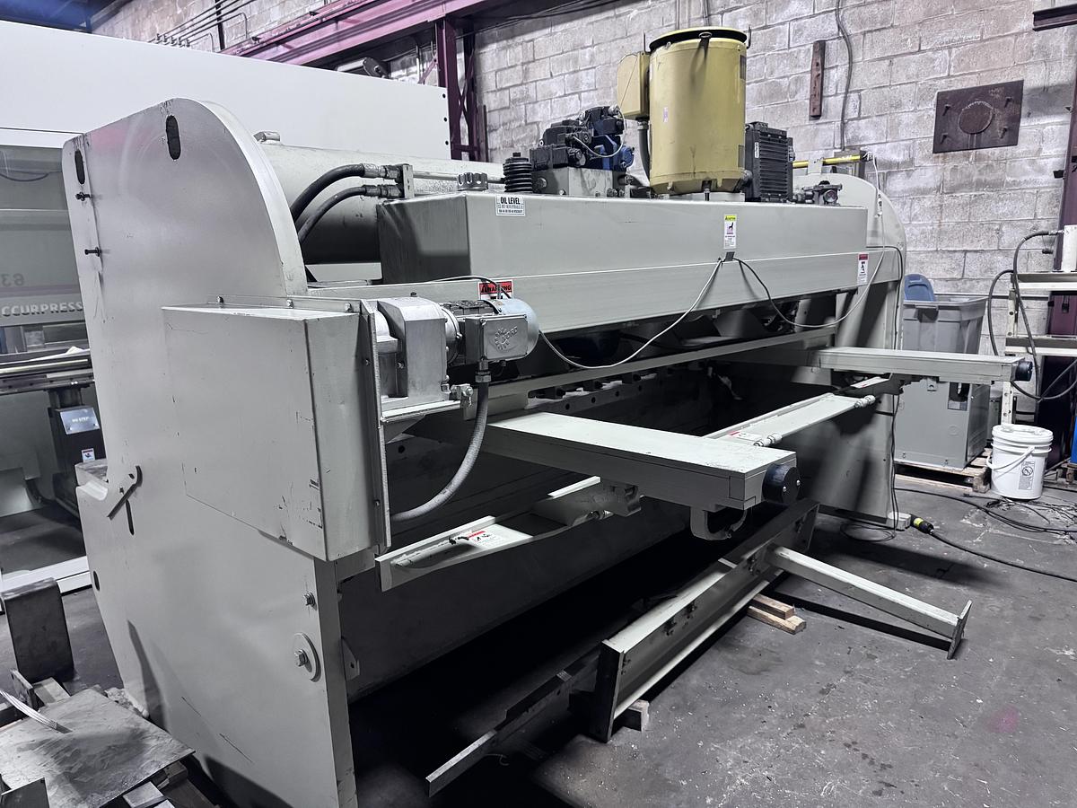 Used 3/8" x 10', ACCURSHEAR MODEL 63710 HYDRAULIC SHEAR  -2016