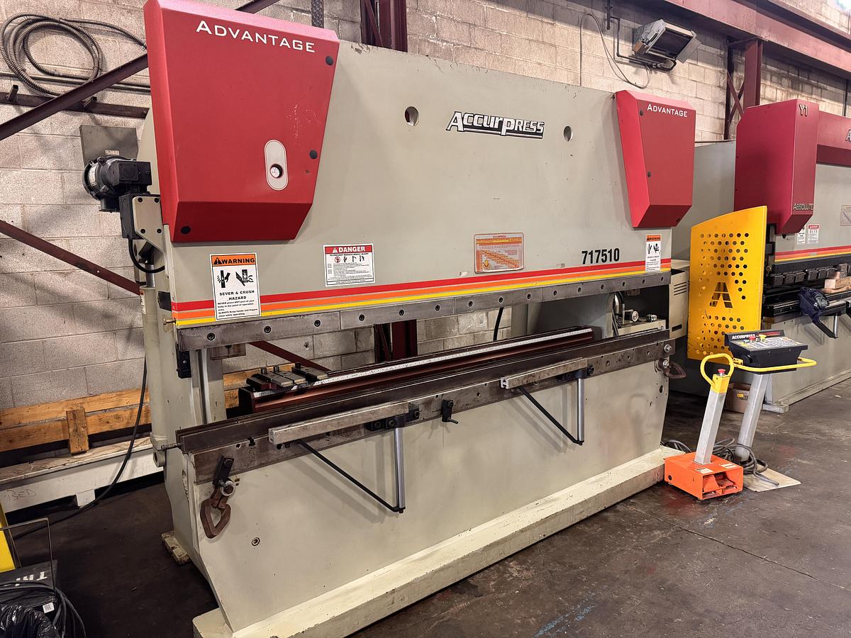 Used 175 TON X 10' ACCURPRESS, 717510, 2010, CNC HYDRAULIC PRESS BRAKE